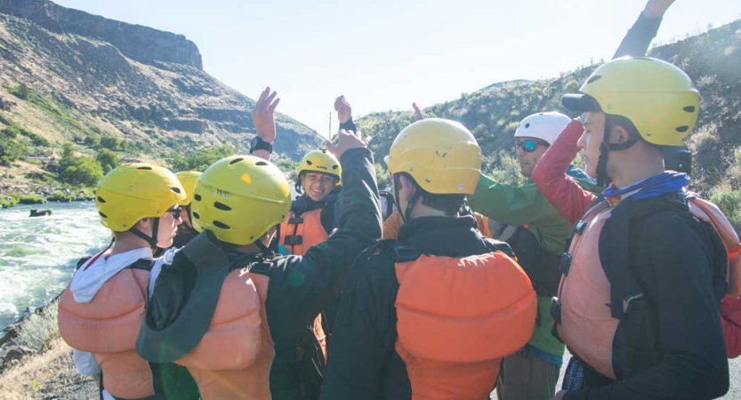 rafting instruction for teens